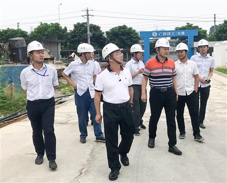 覃振华带队到项目现场开展第三季度清静质量大检查