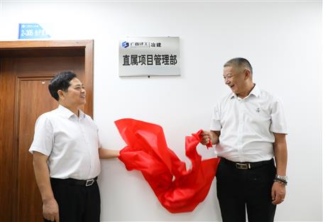 公司直属项目治理部揭牌建设