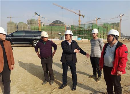 廖立波到第十分公司项目调研指导事情