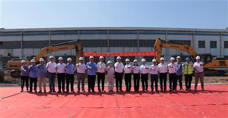 第六分公司承建的柳工装载机智能化刷新项目举行动土仪式