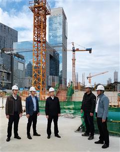 赖海标到桂南分公司承建项目调研指导事情