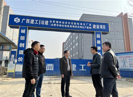 陶礼智到第十分公司安徽片区项目调研指导事情