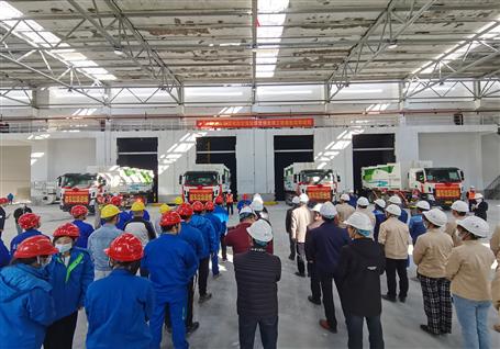 桂华分公司承建的柳州市生涯垃圾燃烧处置惩罚工程首批垃圾进场