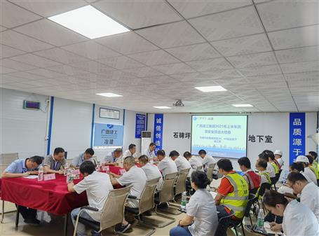 集团公司检查组到石碑坪安顿房项目开展2021年上半年质量清静综合大检查