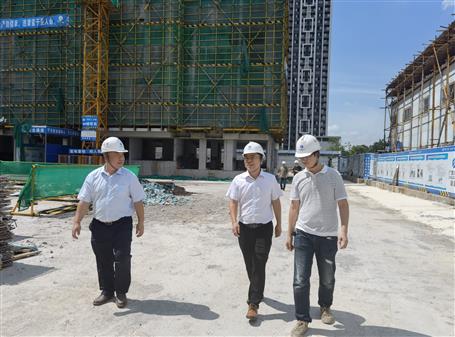 廖立波率队到中房美佳项目开展2021年第三季度清静生产质量综合大检查