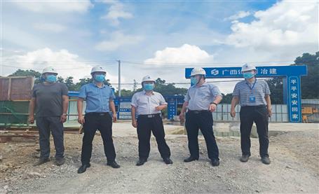 唐峰率队到第十分公司项目开展第三季度清静生产质量综合大检查