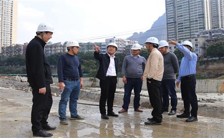 廖立波到桂金分公司河池市龙江六桥项目调研指导事情