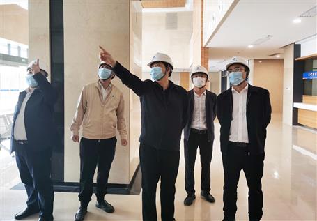 蒙胜益到南宁市江南区人民医院二期工程项目调研指导事情