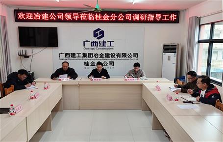 赖海标到冶建桂金分公司调研指导事情