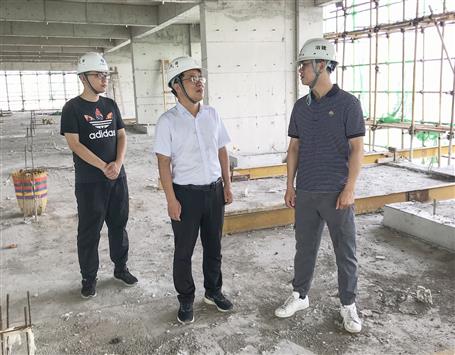 廖立波到冶建金港分公司项目指导创优事情