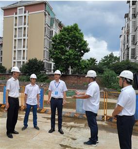 欧旨依到冶建公司祥云山河悦项目开展2022年上半年质量清静综合大检查