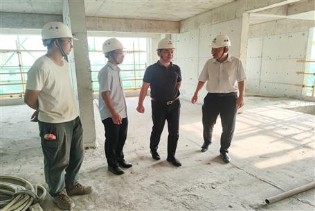 刘新宁到冶建桂海分公司项目开展第三季度综合“航行”检查