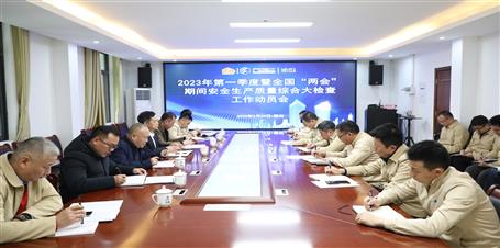 冶建公司召开2023年第一季度暨天下“两会”时代清静生产质量综合大检查事情发动会