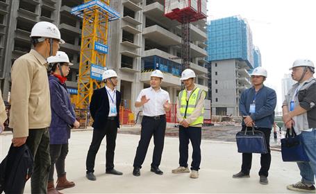 阮仁胜到冶建桂鸿分公司项目开展清静生产质量大检查